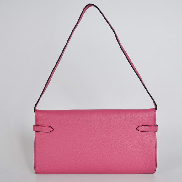 AAA Hermes Kelly 26CM Shoulder Bag Clemence Peach 60699 On Sale